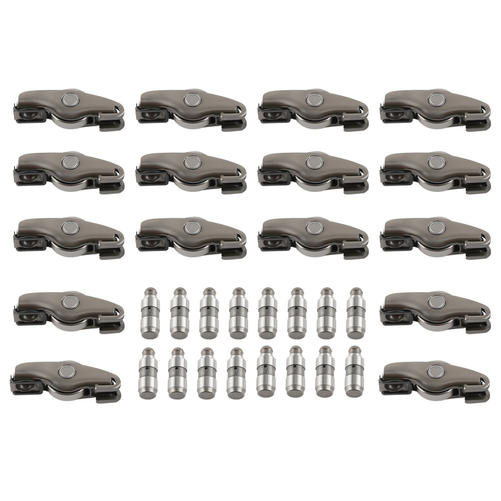 16pcs Exhaust Rocker ArmsHydraulic Lifters Kit Compatible for Audi A3 A4 A6 Q5 TT 2.0T