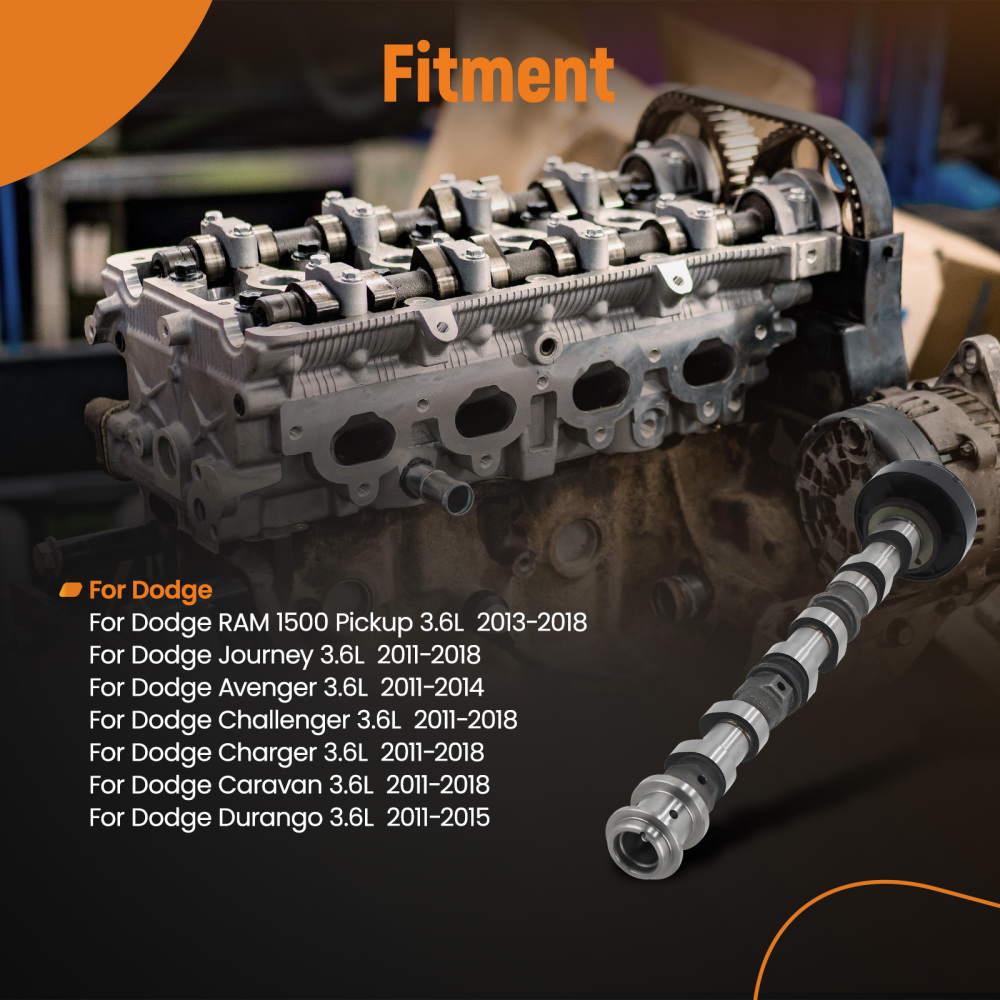 Exhaust Camshaft Right Side compatible for Jeep Dodge Chrysler 300 3.6L 2011-2020 5184378AG