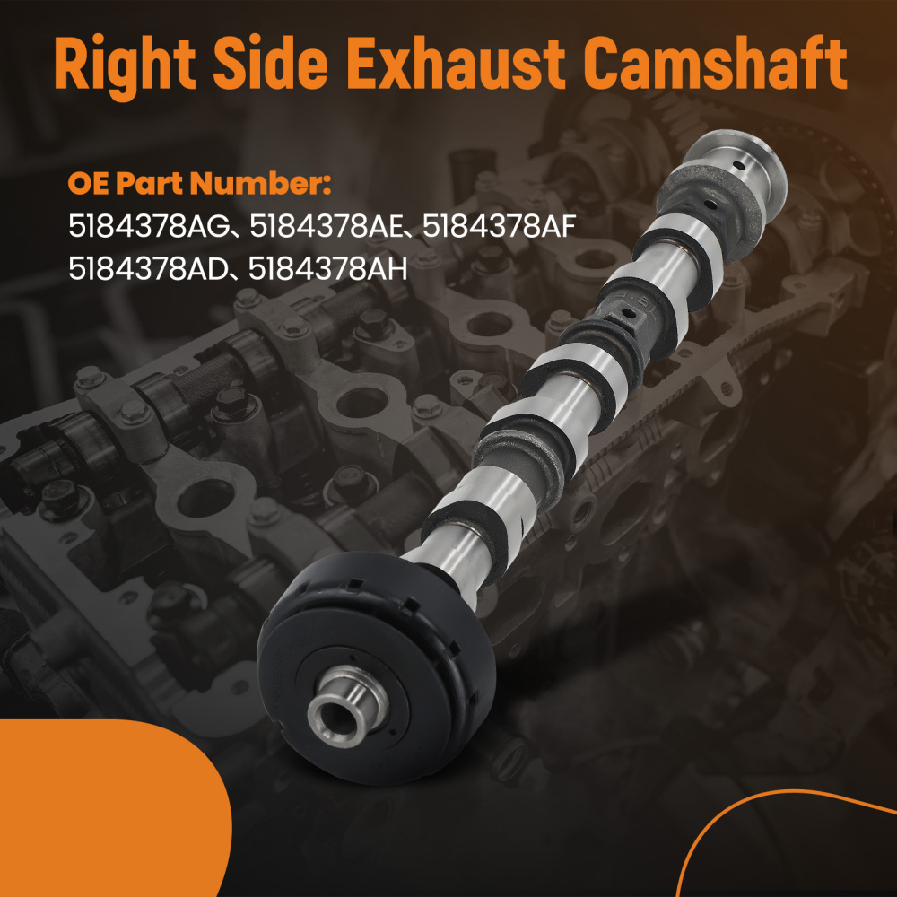 Exhaust Camshaft Right Side compatible for Jeep Dodge Chrysler 300 3.6L 2011-2020 5184378AG