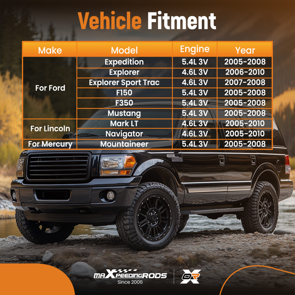 Compatible for Ford Lincoln Mark LT compatible for Navigator 5.4L 3V 2005-2008 5L1Z-6250-BB Right Camshaft