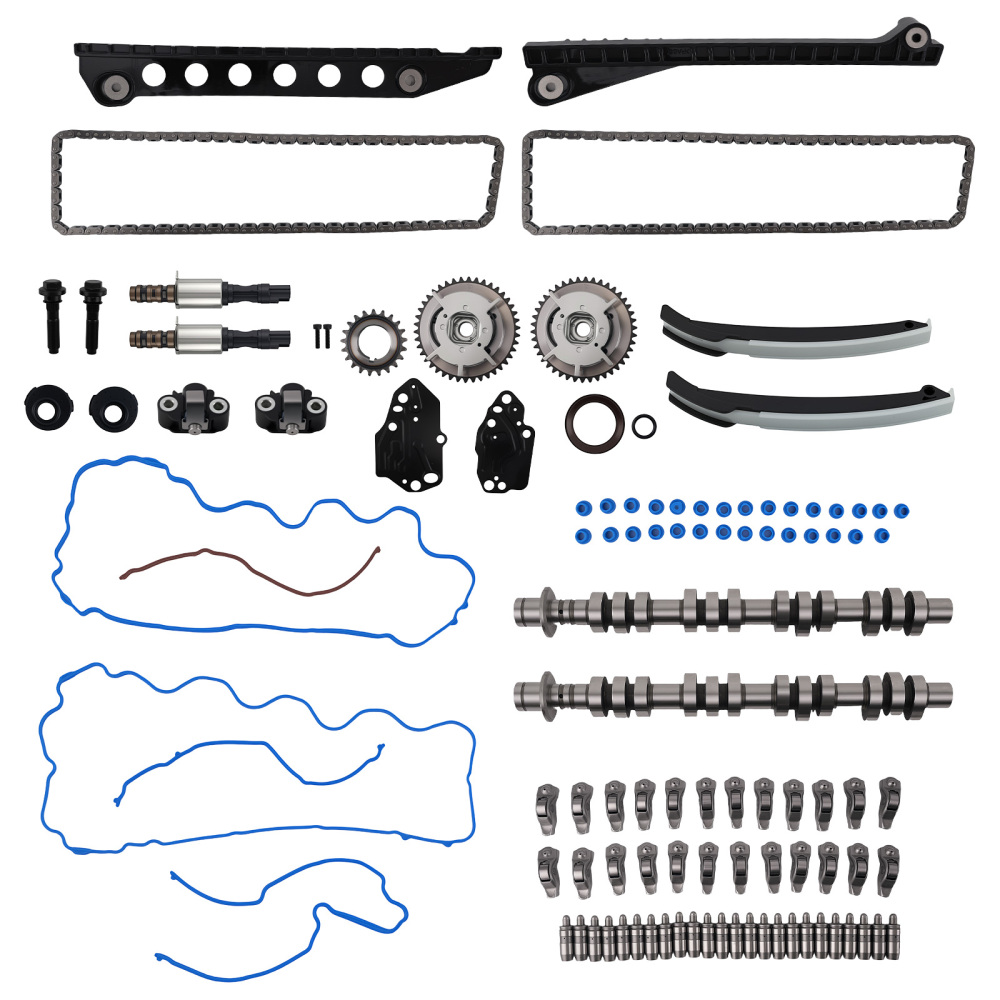 Camshafts Lifters Rocker Arms Timing Chain Kit For F150 compatible for Lincoln Mark 5.4L 05-08