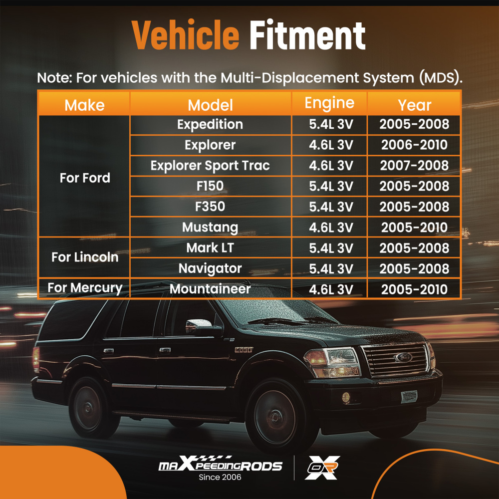 Camshafts Lifters Rocker Arms Timing Chain Kit For F150 compatible for Lincoln Mark 5.4L 05-08