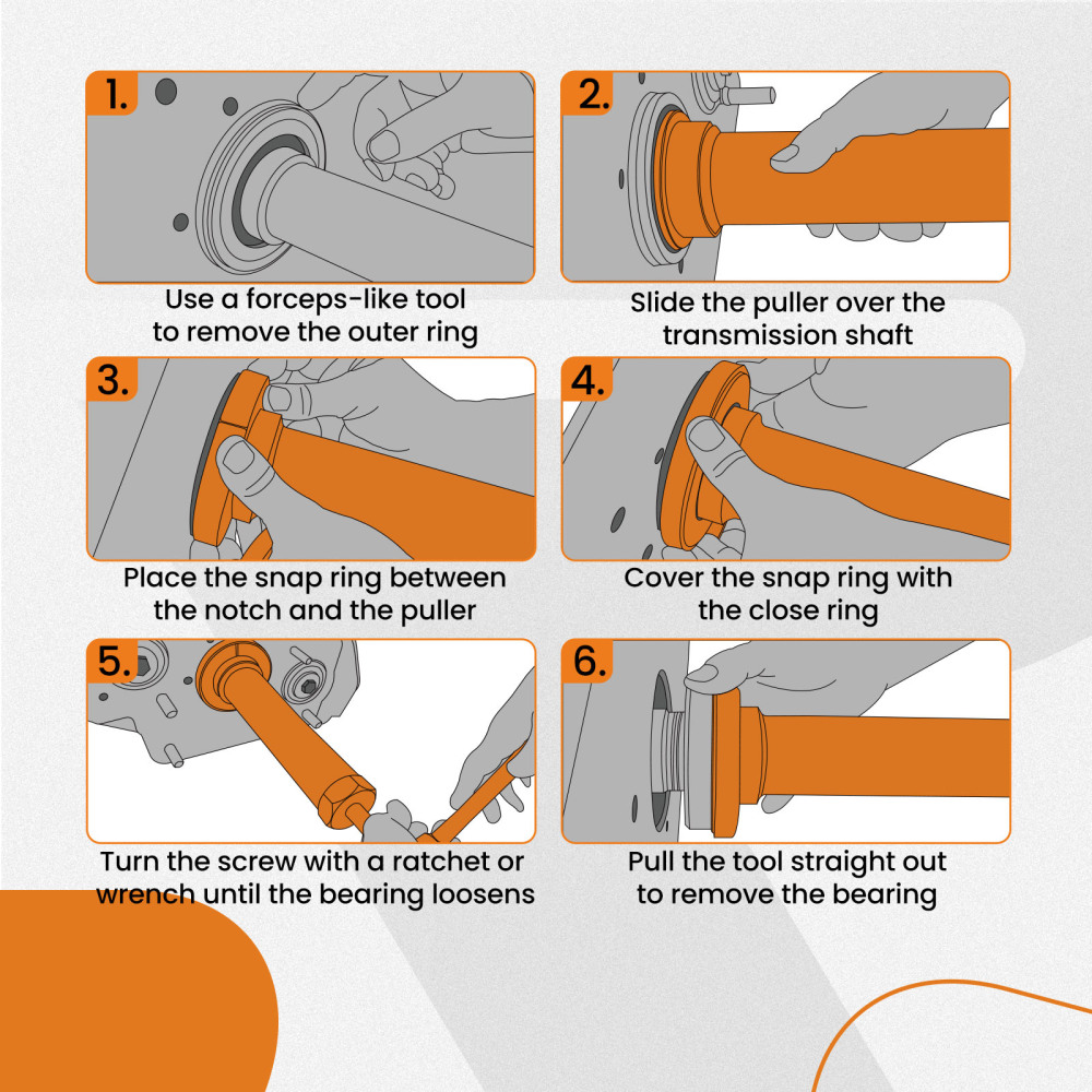 Input Shaft Bearing Puller for Eaton Fuller 4308011 for 1 3/42 Shafts