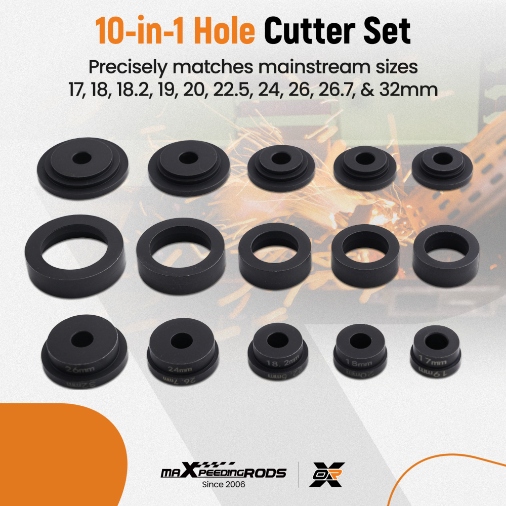 Automotive Bumper Cover Hole Punch Tool: Parking Sensor & Lens Hole Maker Cutter