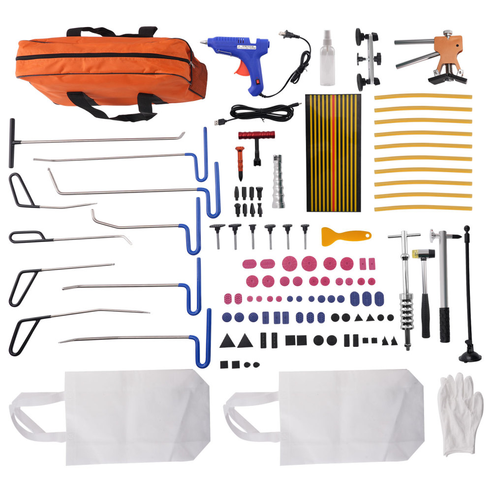 89pcs Paintless Dent Removal Rods Stainless Steel Rod Tool Dent Repair Kits