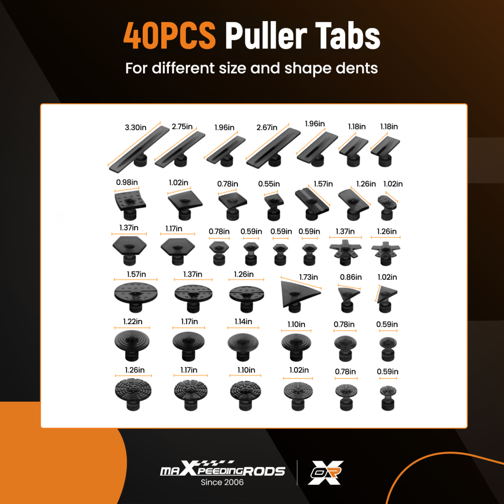 Paintless Car Body Slide Hammer Dent Repair Tool Puller Lifter Hail Removal Kits