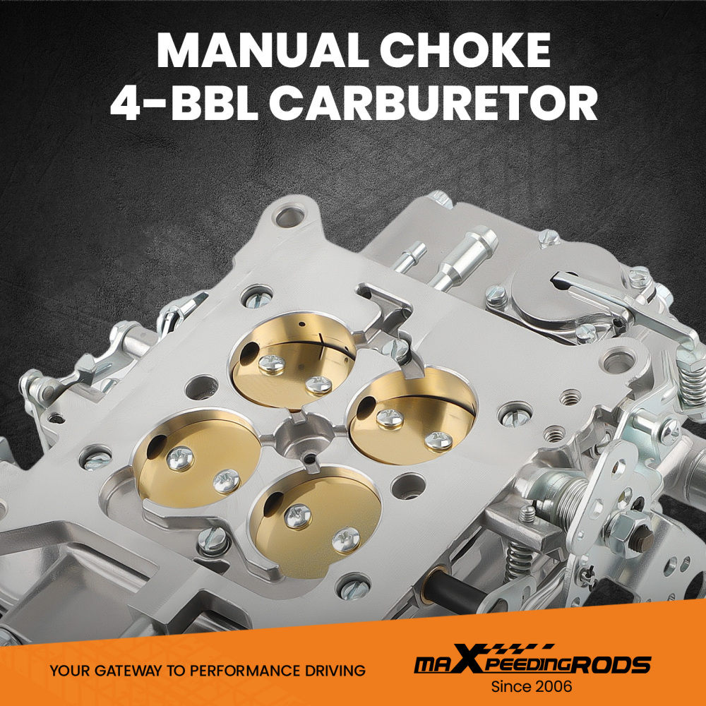 4 Barrel Carburetor Carb 0-1850S 600CFM compatible for Ford Chevy Mercury, Manual Choke
