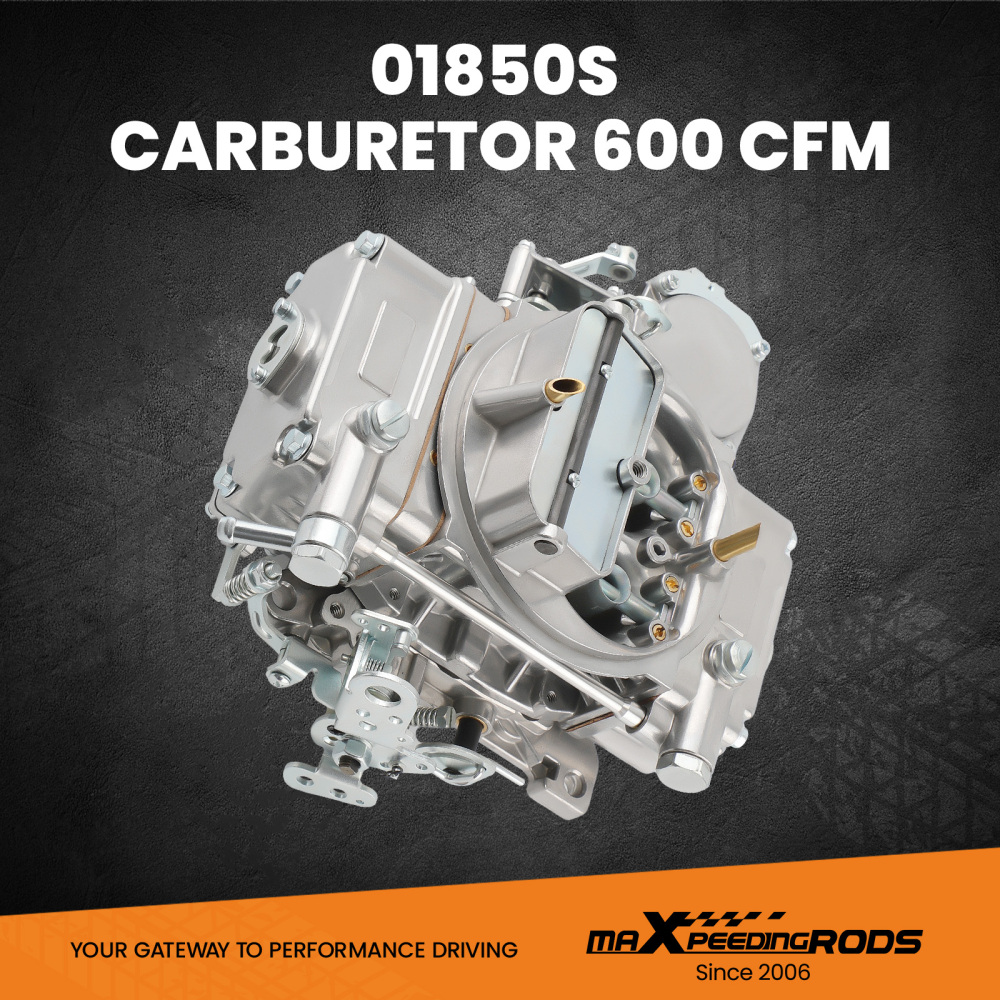 4 Barrel Carburetor Carb 0-1850S 600CFM compatible for Ford Chevy Mercury, Manual Choke