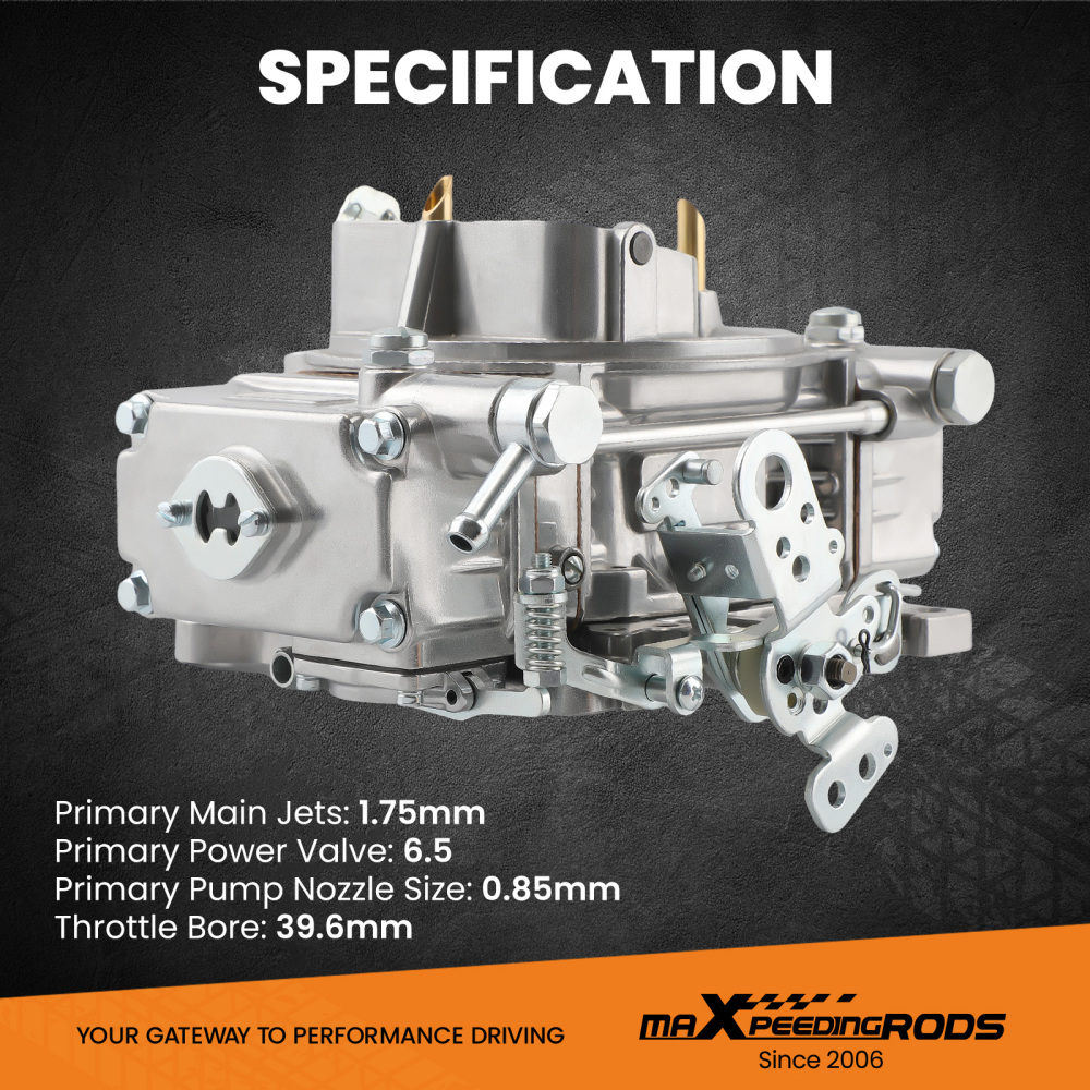 4 Barrel Carburetor Carb 0-1850S 600CFM compatible for Ford Chevy Mercury, Manual Choke