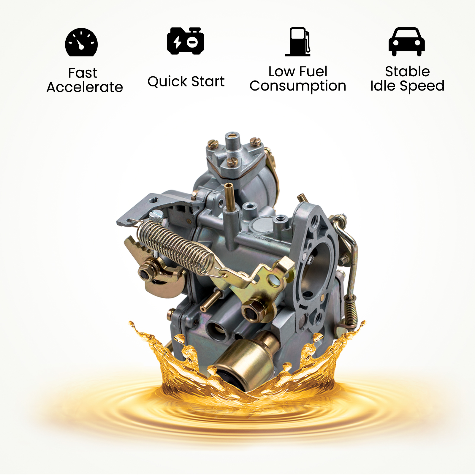 Carb Carburetor compatible for VW 34 PICT-3 12V Electric Choke