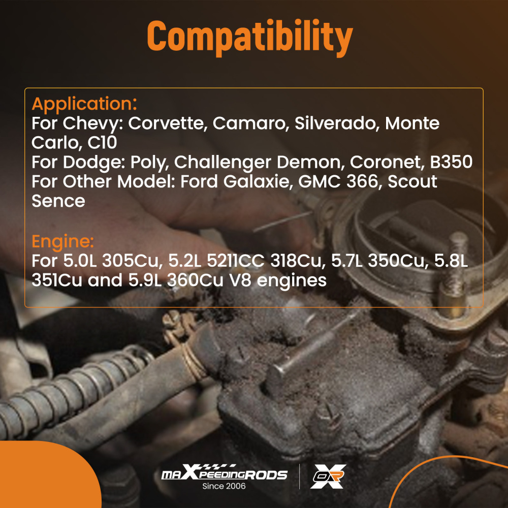 4 Barrel Carburetor Manual Choke 600 CFM w/ Gasket For 1405 Carb Carby