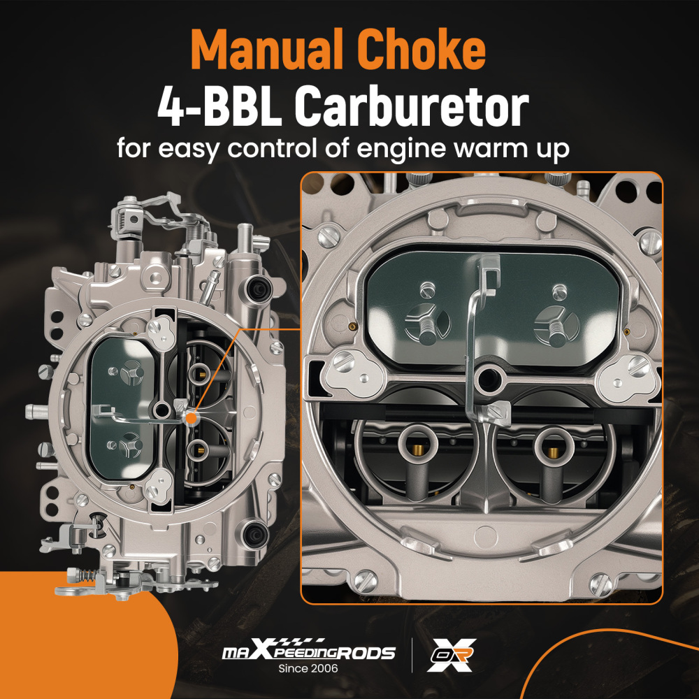 Carburatore 600 CFM compatibile per Chevy Corvette Camaro 5.0L-5.9L V8 1405 Alluminio