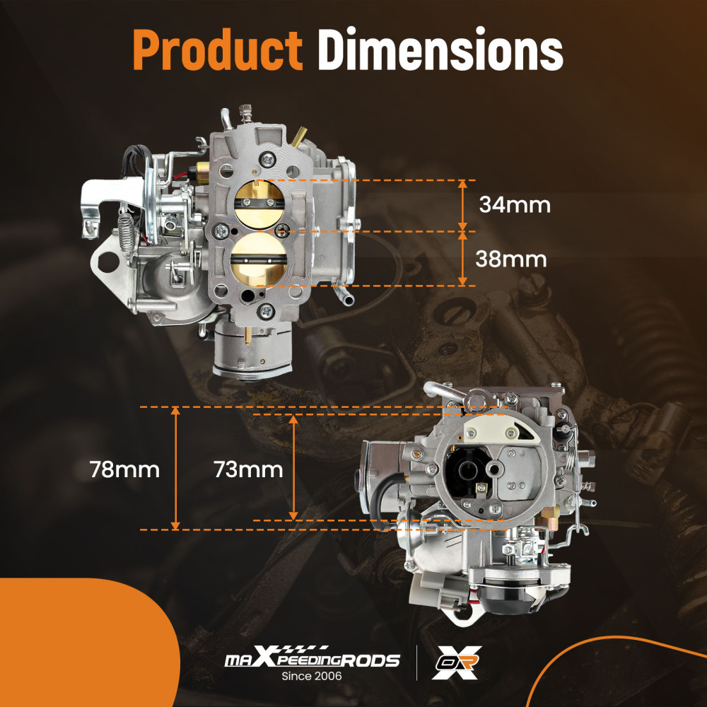 2-barrel Carburatore compatibile per Nissan 720 pickup 2.4L Z24 Engine 1983 1984 1985 1986