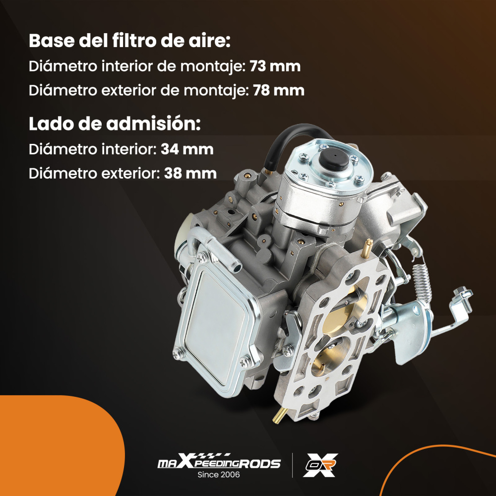 2-barrel Carburatore compatibile per Nissan 720 pickup 2.4L Z24 Engine 1983 1984 1985 1986