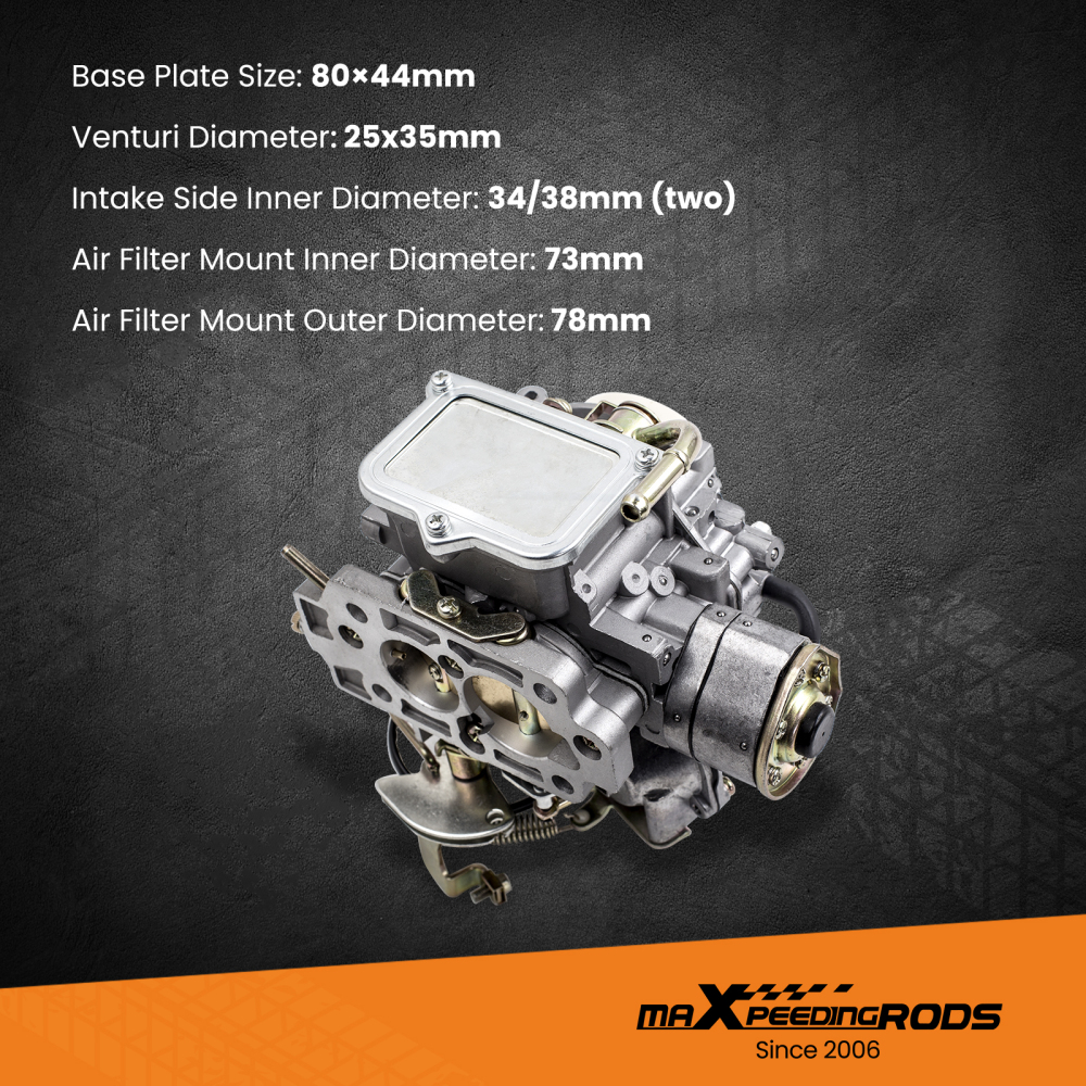 Carb Carburetor compatible for Nissan Z24 Engine 16010-21G61 Carby 4 Cyl Auto Choke RPDAU