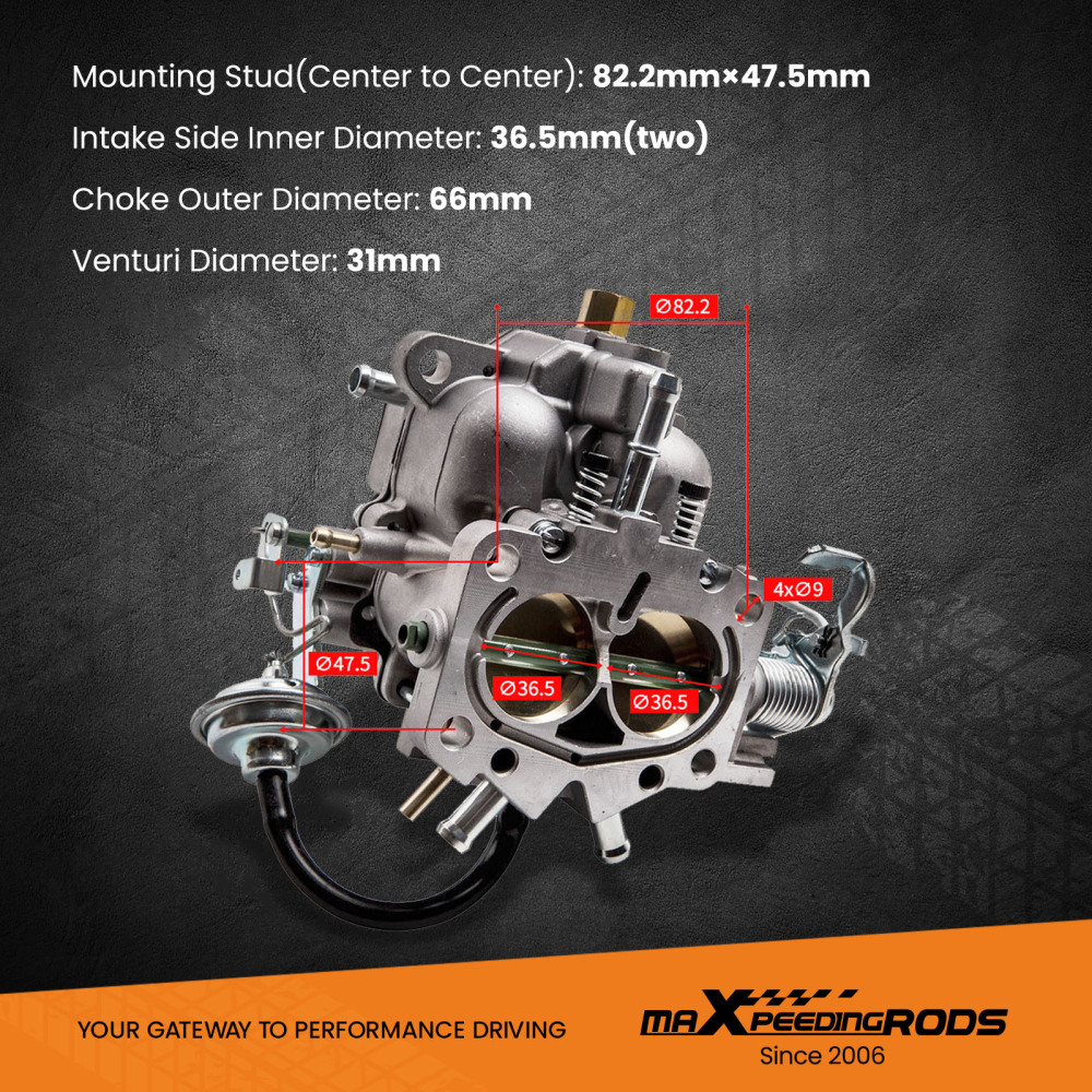 Nuovo Carburatore compatibile per Dodge Truck 1966-1973 con motore 273-318 Carburatore Carb