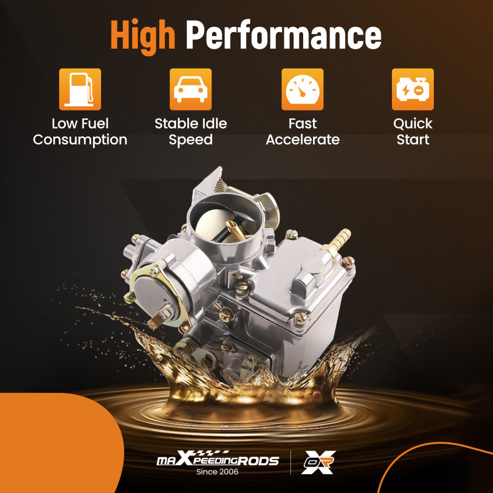 37 Pict-3 Carburetor Carb w/ Gasket Kit compatible for VW Transporter 1969-1972 113129031K