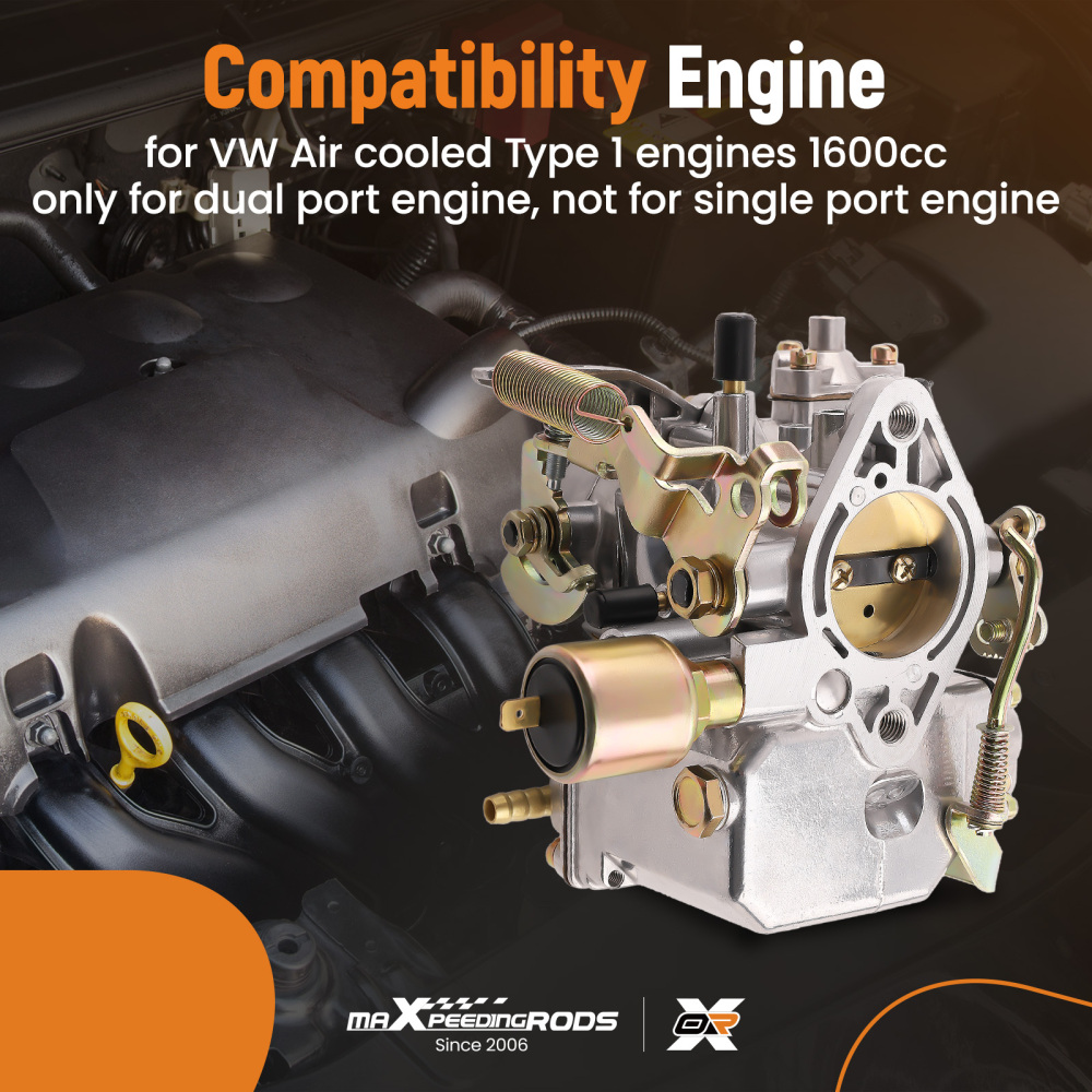 37 Pict-3 Carburetor Carb w/ Gasket Kit compatible for VW Transporter 1969-1972 113129031K