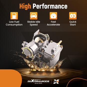 37 Pict-3 Carburetor compatible for Volkswagen Beetle Super Beetle 1971-1979 Zinc Alloy