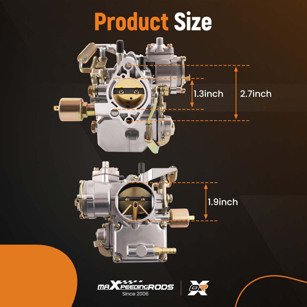 37 Pict-3 Carburetor Carb w/ Gasket Kit compatible for VW Transporter 1969-1972 113129031K