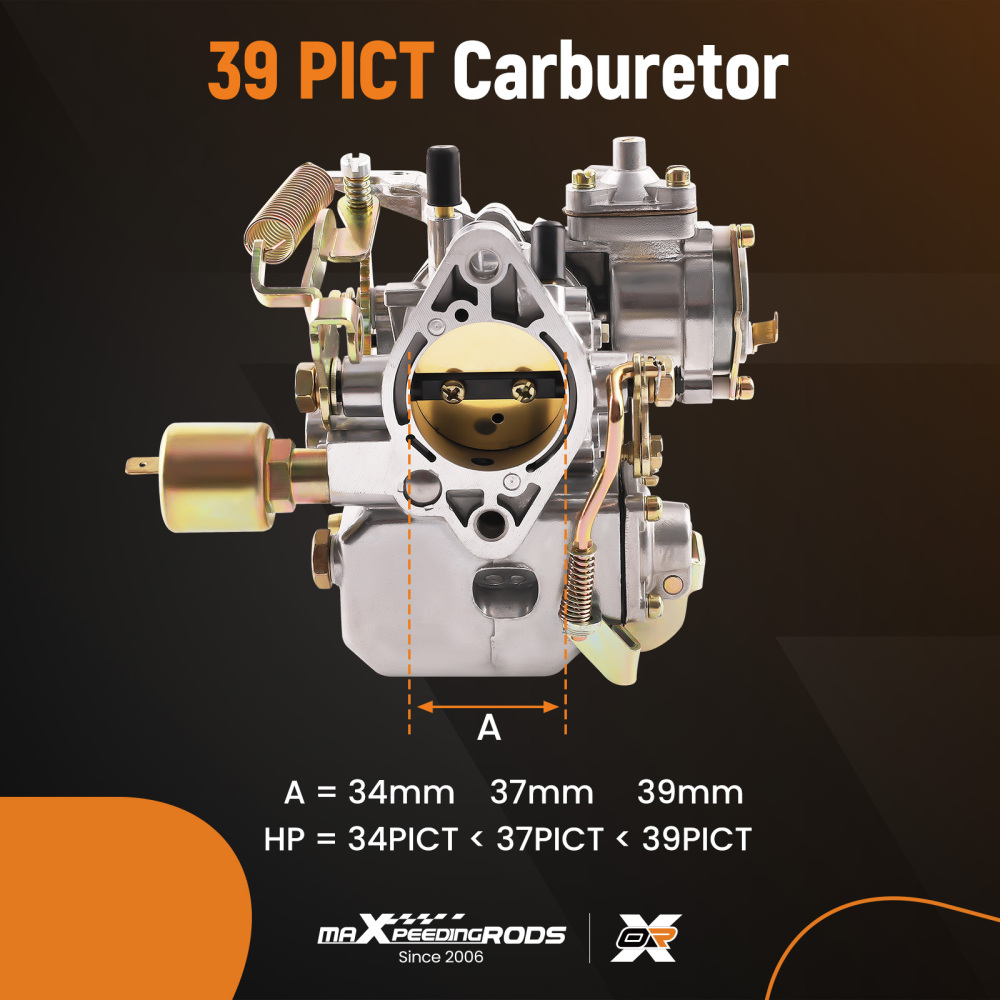 Carburetor 39 PICT-3 Carburatore 113129031K compatibile per VW Beetle Super Beetle 1971-1979