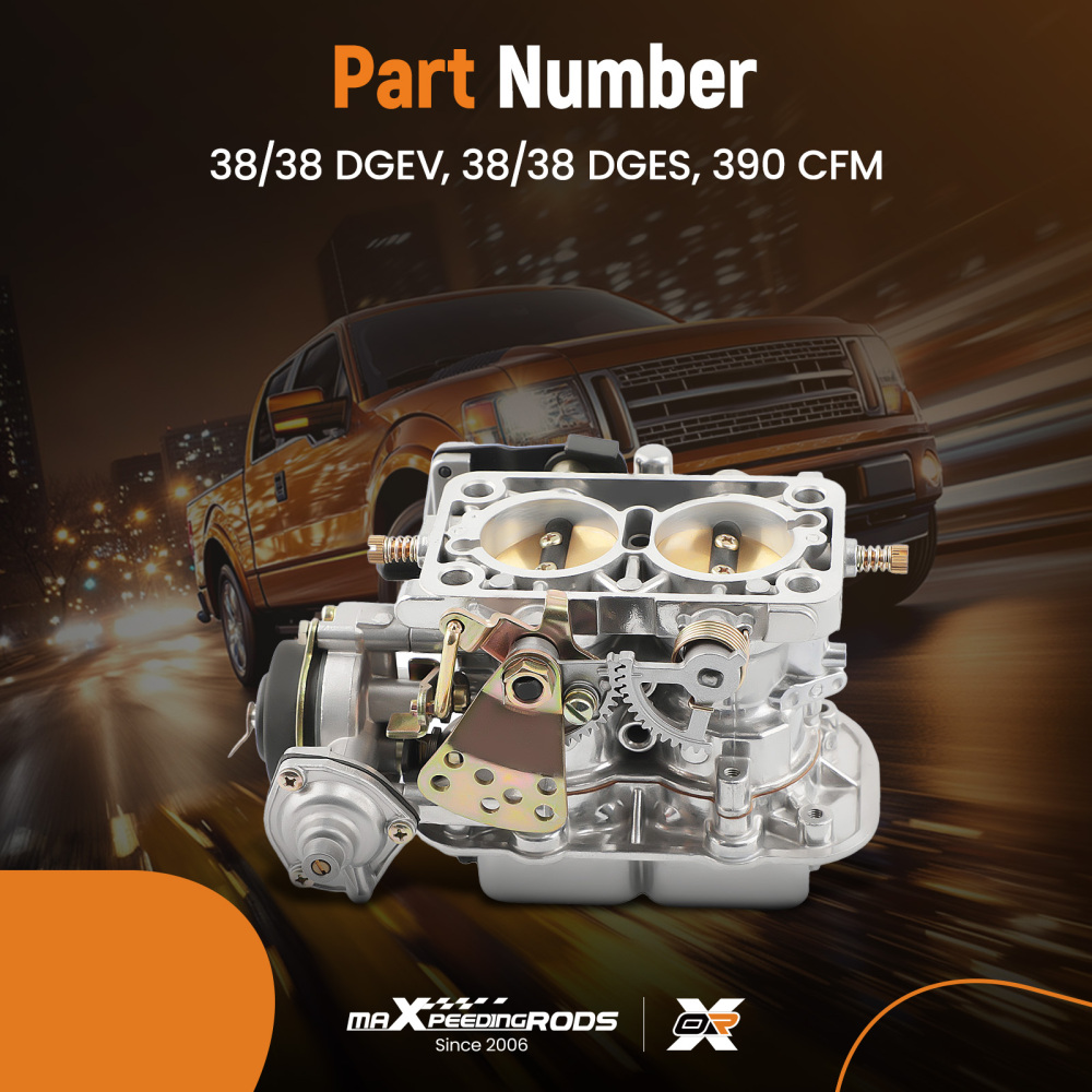 2 Barrel Carburetor 38/38 DGEV 38/38 DGES compatible for Ford VW Fiat Dodge Toyota Jeep BMW
