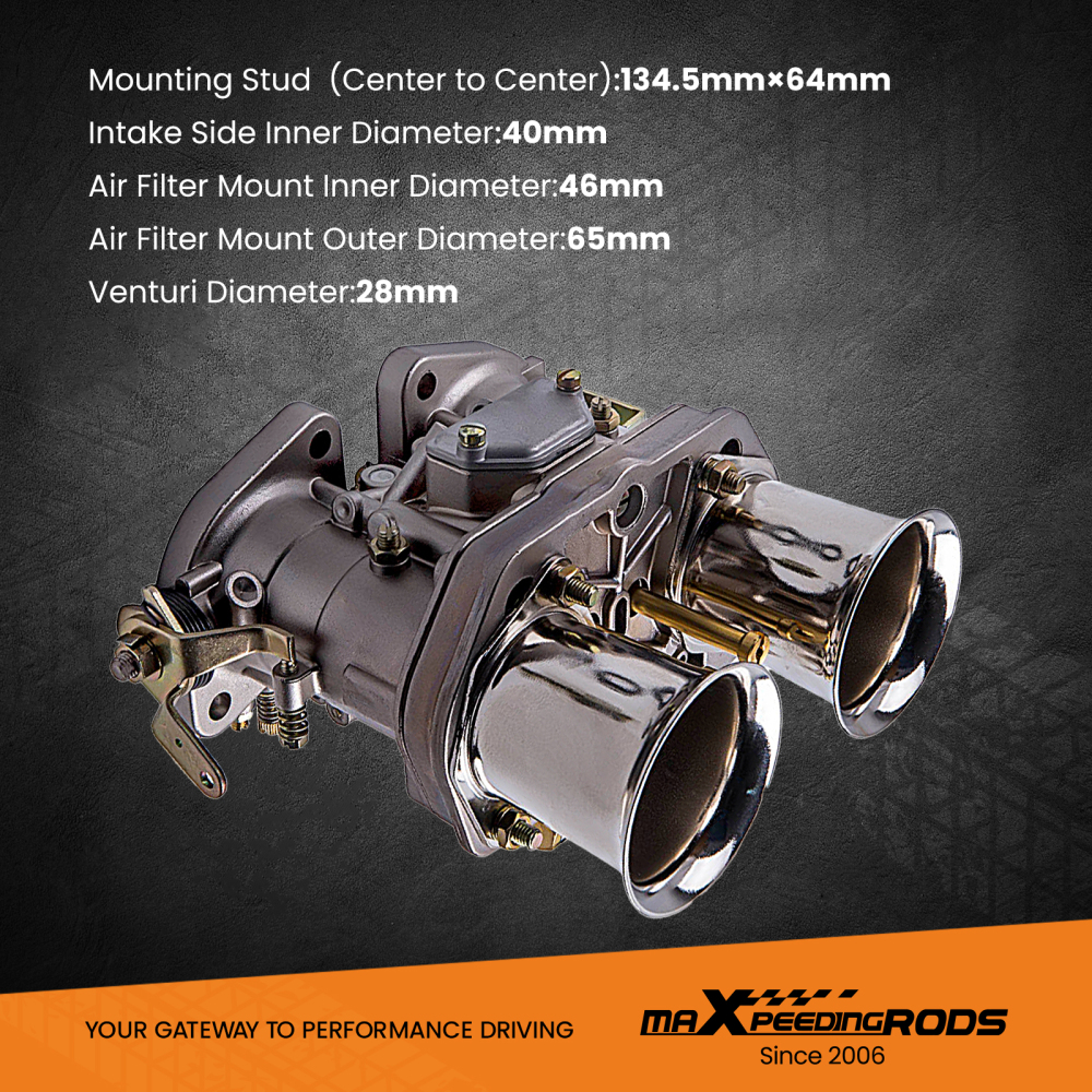 1x 40 IDF 40IDF Carb Carby Carburetor compatible for Volkswagen VW Beetle compatible for Porsche Fiat