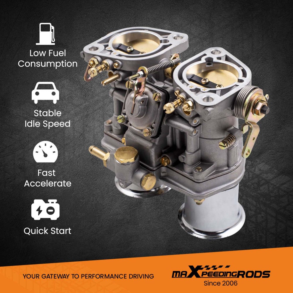 44 IDF 44 IDF Carburatore Carb + AIR HORN compatibile per Volkswagen Beetle compatibile per VW Compatibile per Fiat