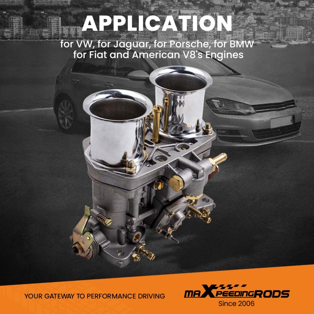44 IDF 44 IDF Carburatore Carb + AIR HORN compatibile per Volkswagen Beetle compatibile per VW Compatibile per Fiat