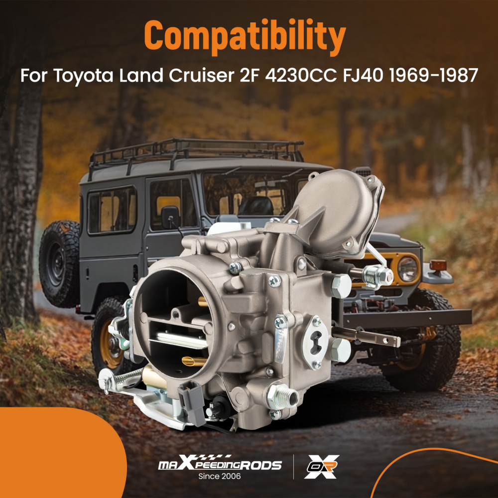 Carburetor Carb compatible for Toyota LAND CRUISER 2F 4230cc FJ40 1969-1987 21100-61012 PAM