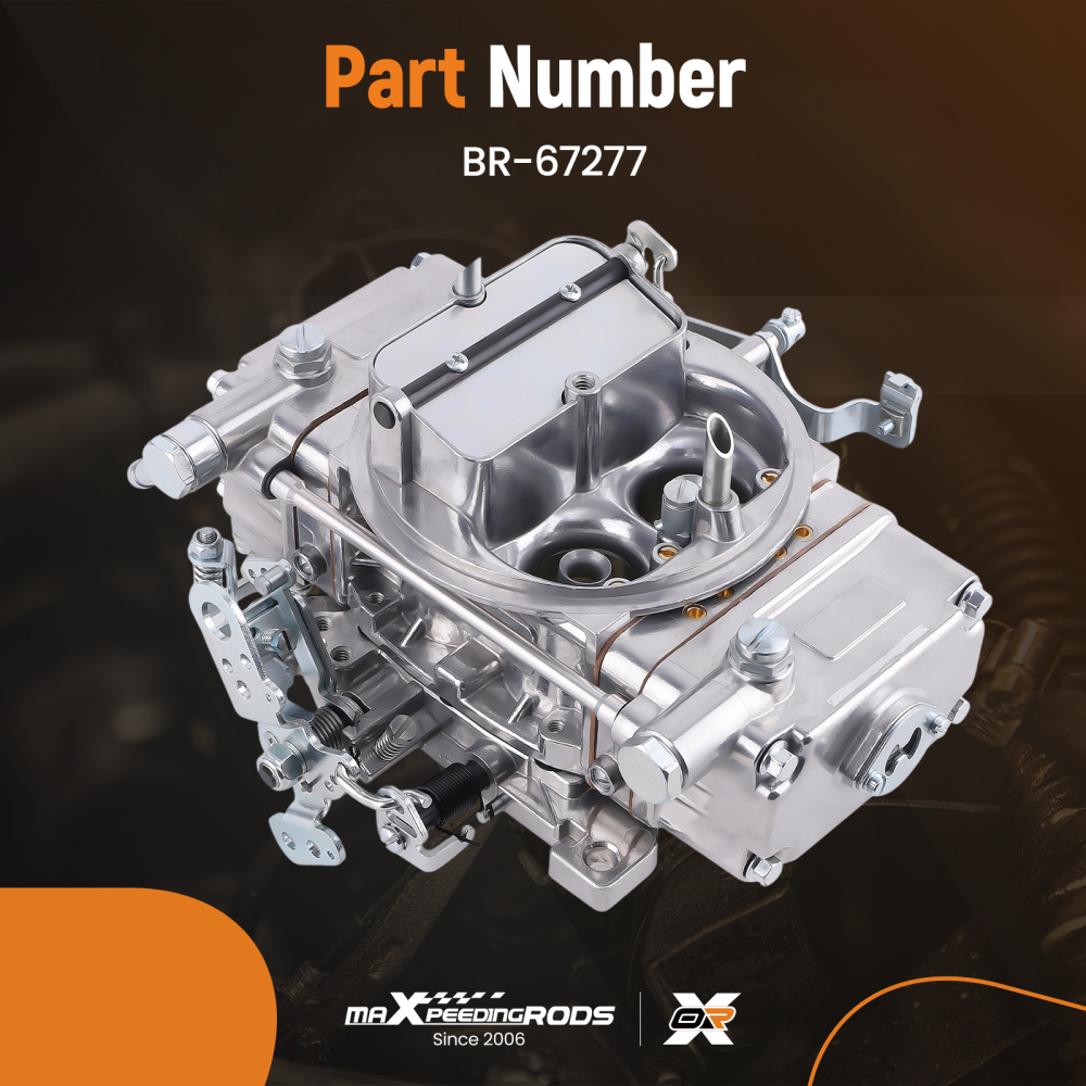 650 CFM 4 Barrels Carburetor Manual Choke for 4-Barrel Carb BR-67277 4BBL
