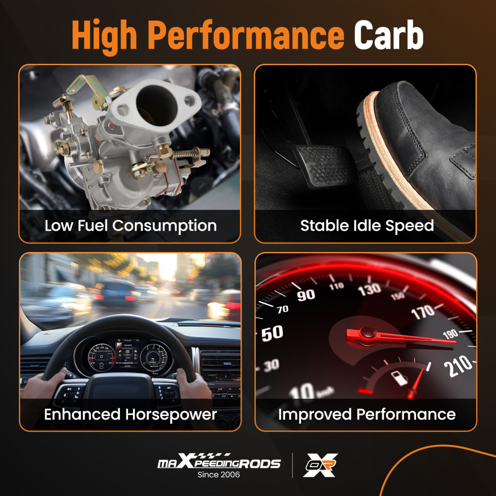 Carburetor compatible for Jeep Willys CJ3B CJ5 CJ6 134 ci F-Head 1 Barrel 923808