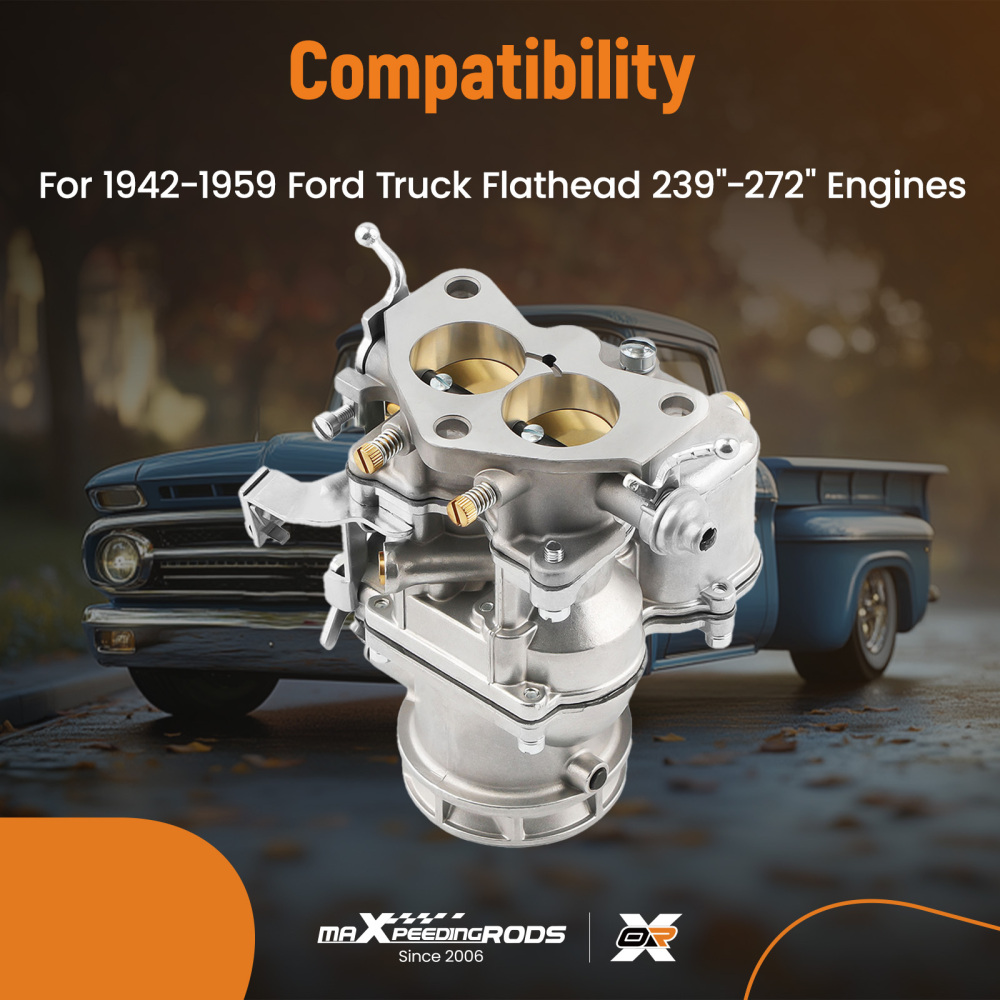 2-Barrel Carburetor Carb compatible for Ford Truck Flathead V8 239-272 Engine 1939-1959