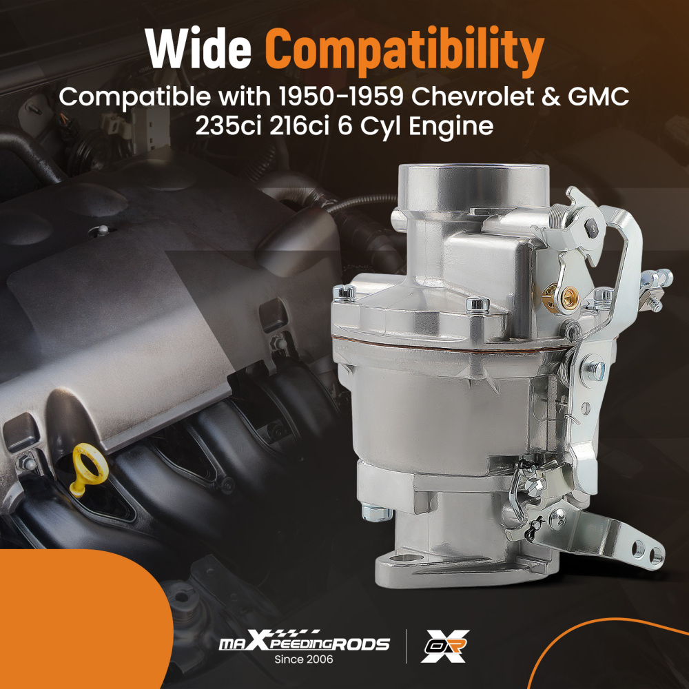 1 Barrel Carburetor Carb compatible for Chevrolet Chevy GMC Truck 1947-1954 ,1956-1959