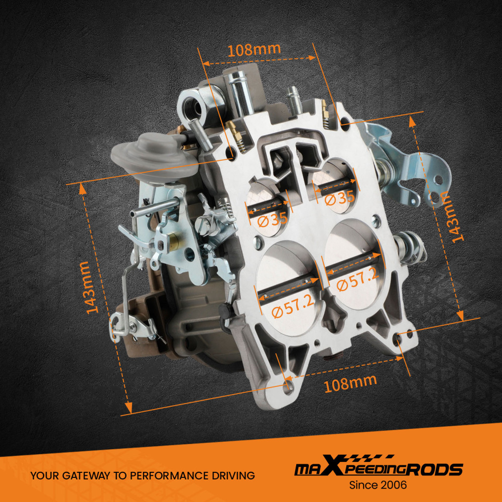 Carburetor pour Quadrajet 4MV 4 Barrel compatible pour Chevrolet Engines 327 350 427 454