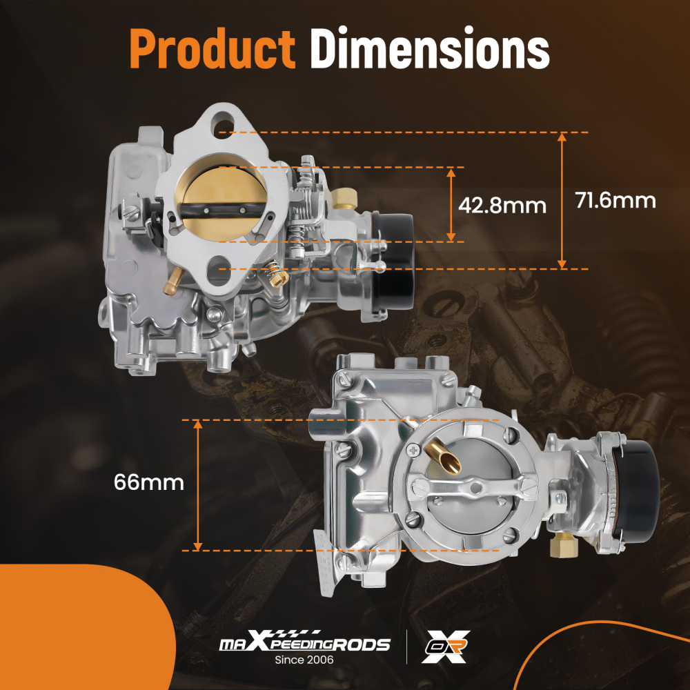 1975-1982 compatible for Ford YF Type for Carter 240-250-300 6 Cylinder D5TZ9510AG Carburetor
