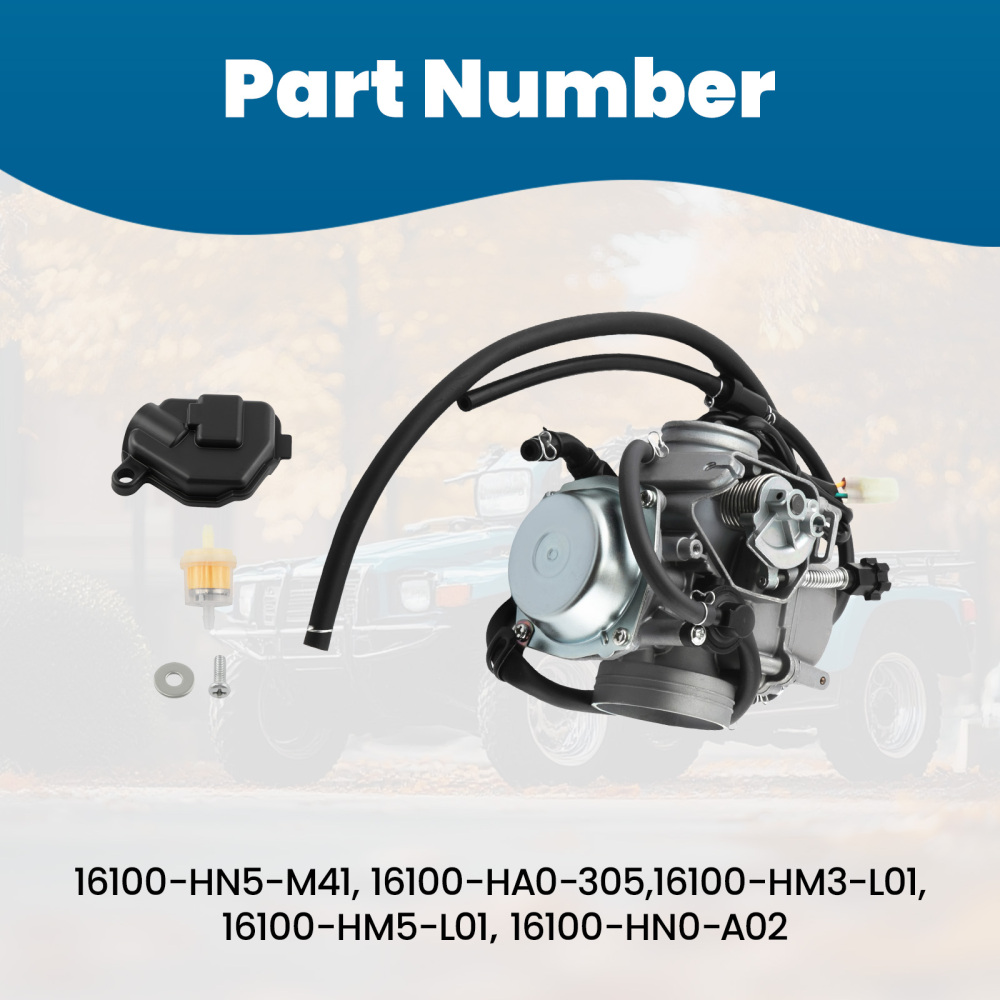 Carby Carburetor compatible for HONDA ATC250SX TRX300FW TRX350 Fourtrax TRX400FW TRX450FM