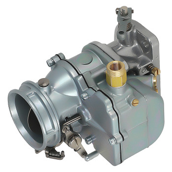 1 Set 3-Bolt 2-Barrel Carburetors Plain Finish with Gasket compatible for V8