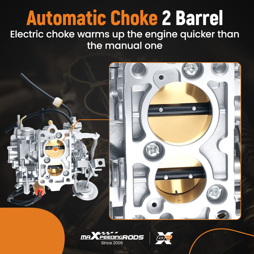 Carburetor+Plug Gaskets compatible for Toyota Pickup 22R Base 2.4L 2366cc L4 1983-1987 505