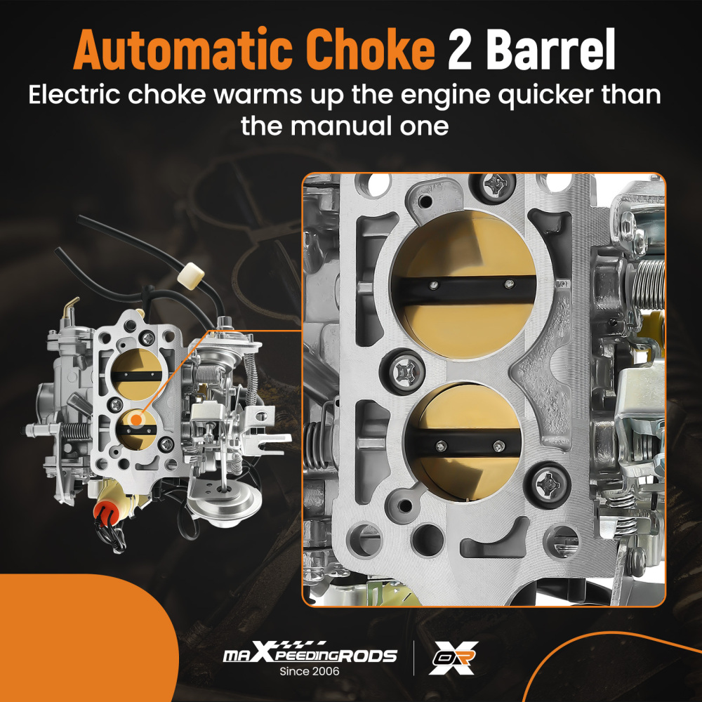 2 Barrel Carburetor Carby compatible for Toyota 22R Engine 35290 2.4L 2366cc C4036 TOY505