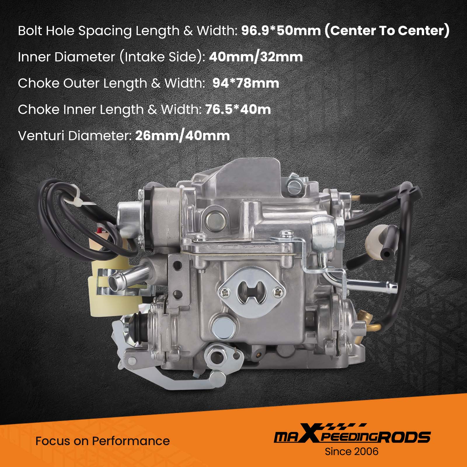 Carburetor compatible for Toyota 2 barrel 22R 1984 W/Green