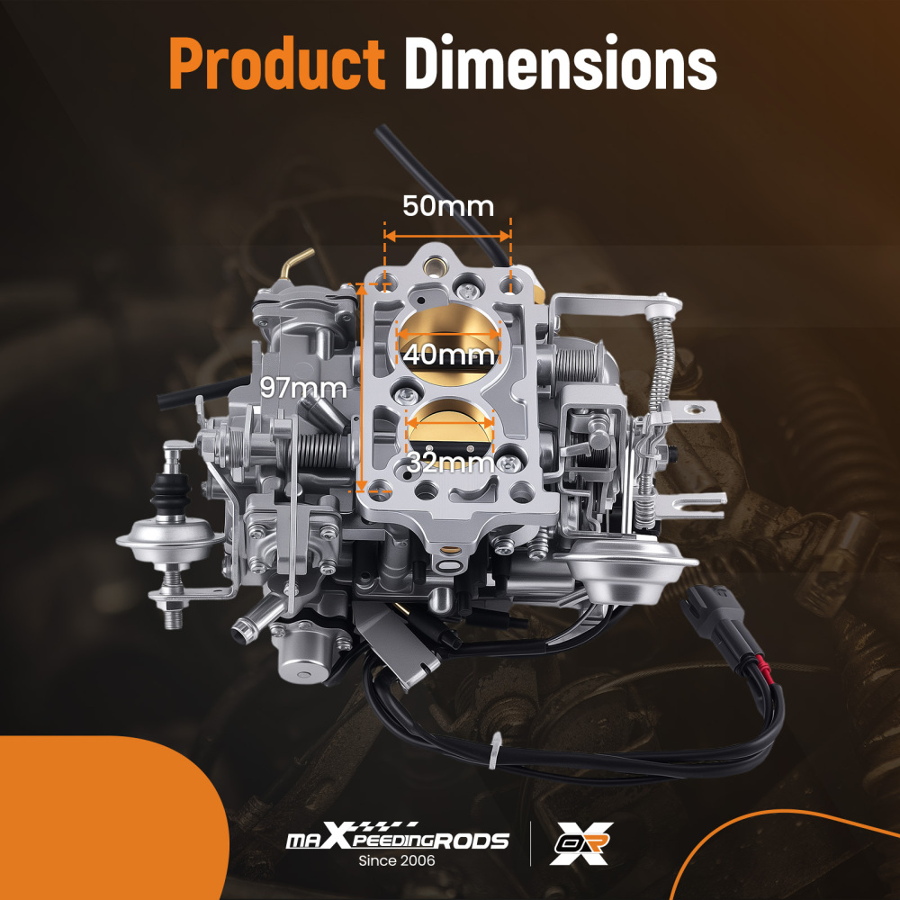 Square Type Connector Plug Carburetor For TOY-507 compatible for Toyota 22R Pickup Engine