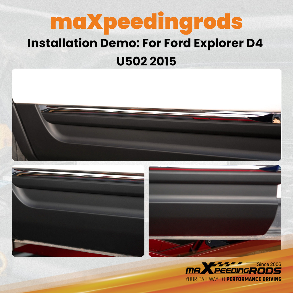Door Cover Trim Lower Rear Right compatible for Ford Explorer 2011-2015 ABS Plastic