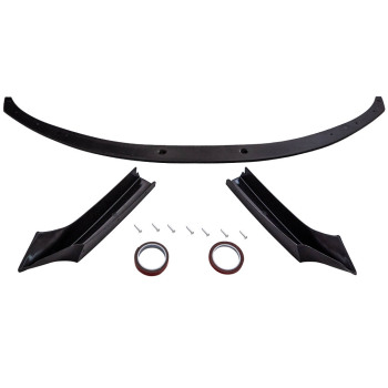 Front Bumper Splitter Spoiler Lip Carbon compatible for Bmw 2 Series F22 F23 M-sport 2013 -