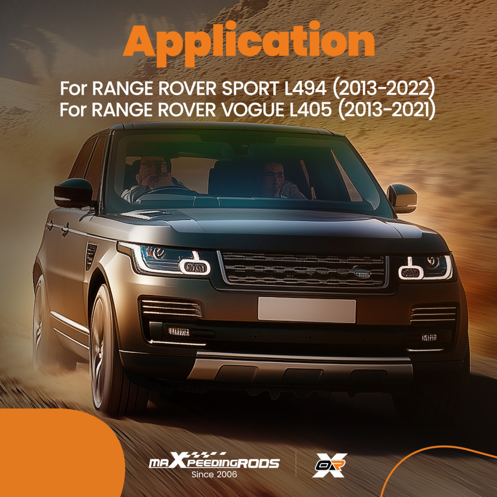 Black Aluminium Roof Cross Bars Rail Rack Pair compatible for Range Rover Sport L494 13-23