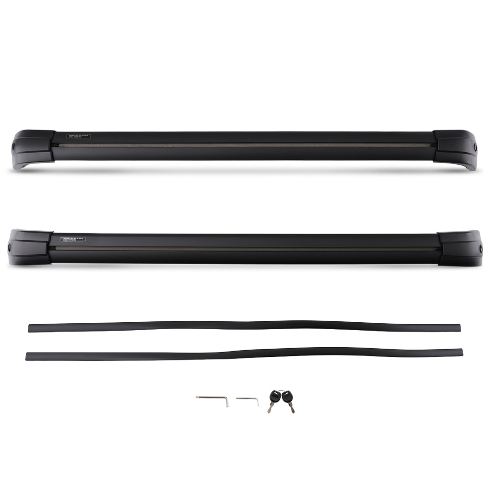 Black Aluminium Roof Cross Bars Rail Rack Pair compatible for Range Rover Sport L494 13-23