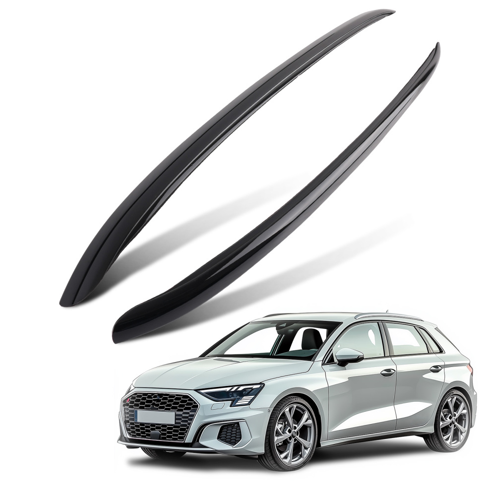 Roof Rails Rack Cross Bars Aluminium Black compatible for Audi A3 S3 RS3 Sportback 8V 12+