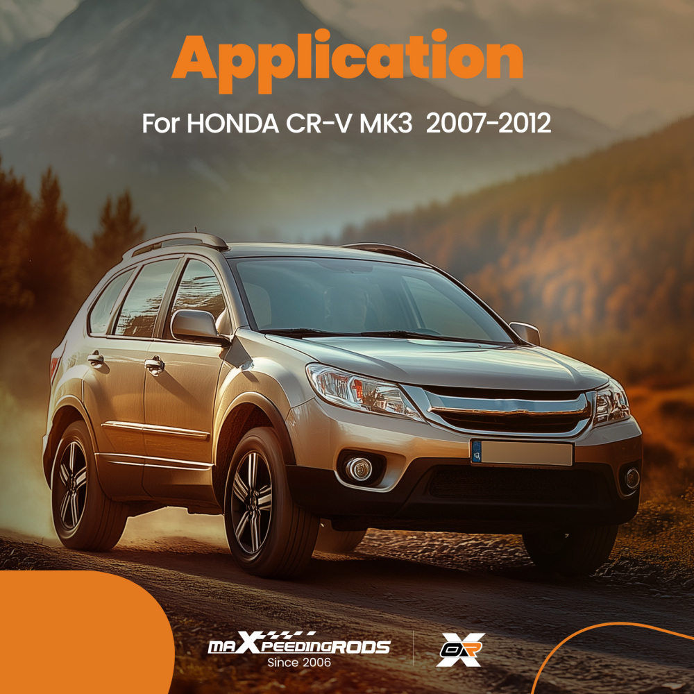Black Roof Cross Bars Full Length Top Mount Luggage Rack compatible for Honda CRV MK3 07-12