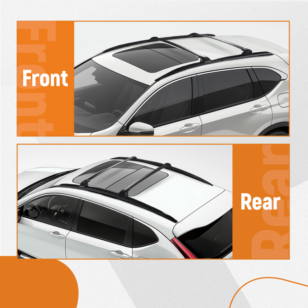 4pcs Roof Rack Rail Cross Bars Kit compatible for Honda CRV CR-V 2017-2022 Luggage Carrier