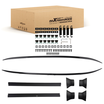 4Pcs Roof Rack for 2016-2023 compatible for Mazda CX-9 CX9 Side Rails + Cross Bars Black Set